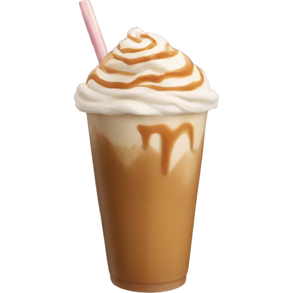Caramel frappe emoji