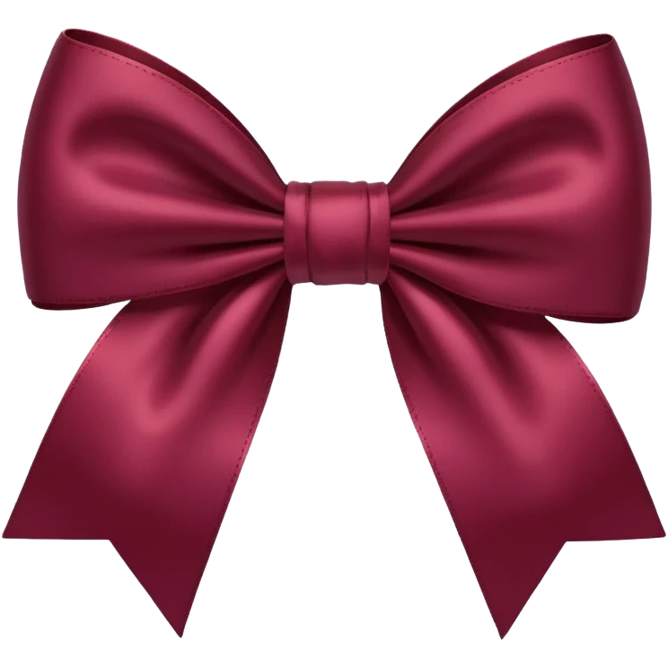 burgundy 🎀 emoji