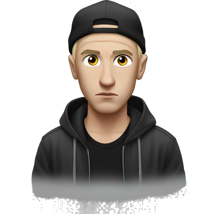 Eminem the rapper acting tough emoji