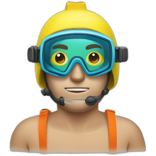 Snorkelling man emoji
