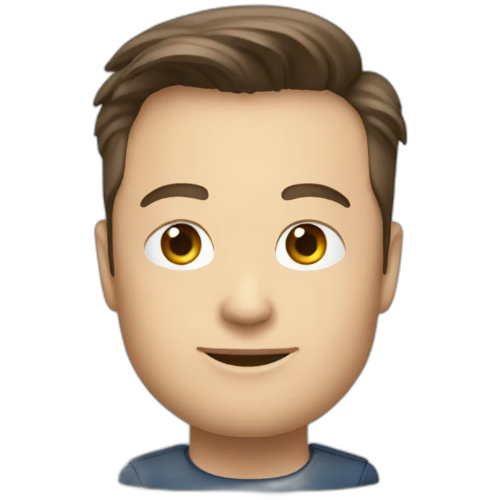 elon musk avatar blue emoji
