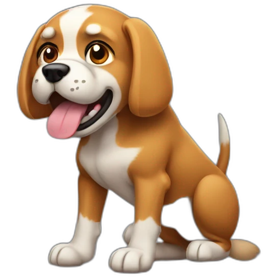 dog-with-muscle emoji