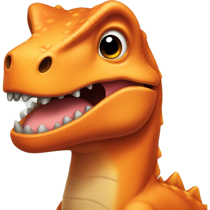 Orange Dinosaur  emoji