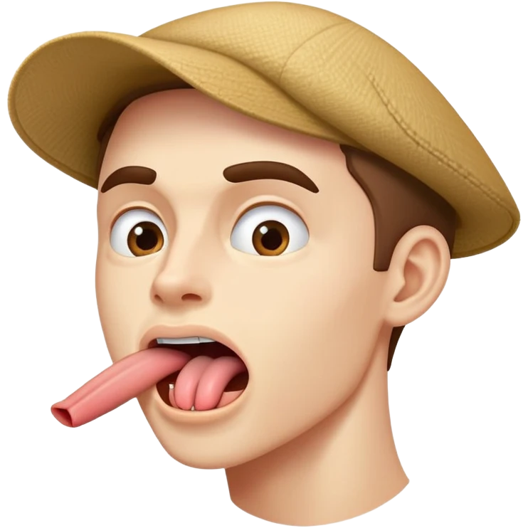 A person with proper tongue posture, jawline emphasized, mewing technique, face profile showing tongue pressed to roof of mouth emoji