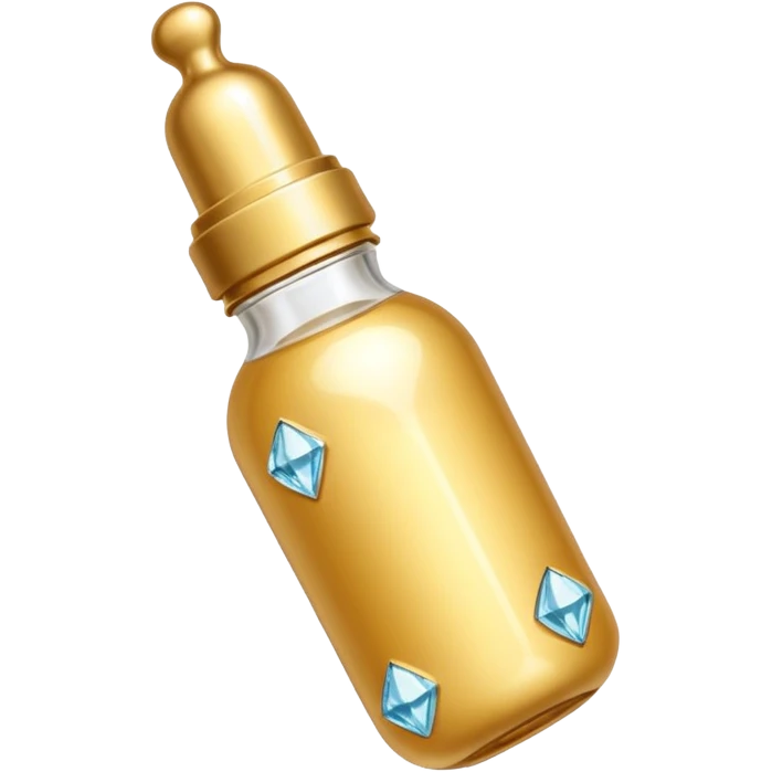 Biberón dorado con diamantes 🍼con ese biberón  de bebe  solo el biberón  más elegante eschado al costado emoji