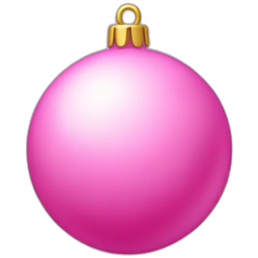 pink x-mas tree ball emoji