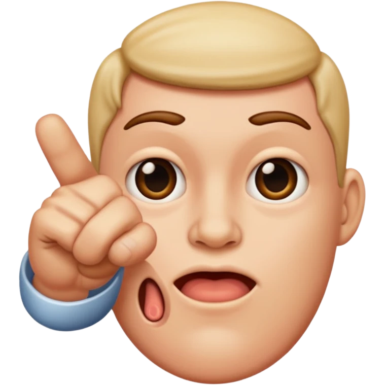 pointing finger emoji