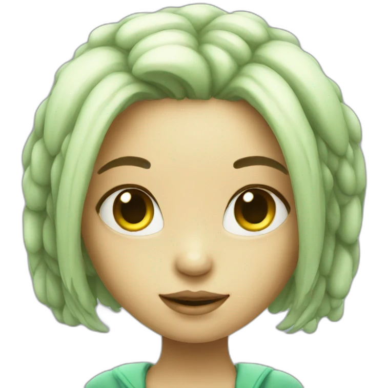 cute girl alien emoji