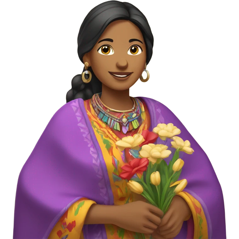 Peruvian woman in love emoji