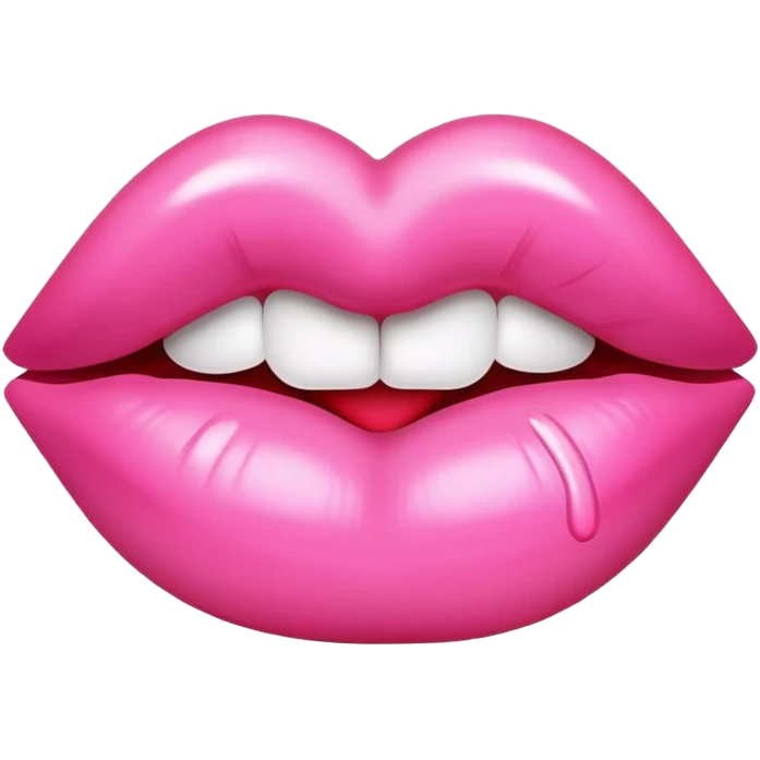 Pink lipstick kiss mark  emoji