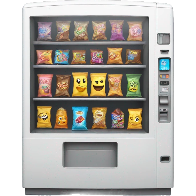 Vending machine with candy inside emoji