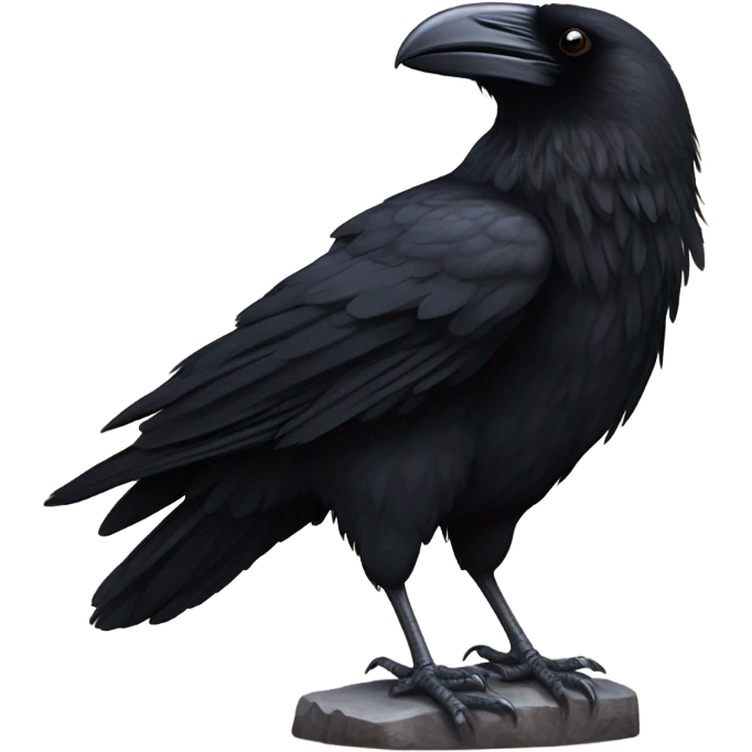 Raven riding buffalo emoji