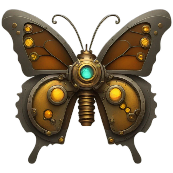 steampunk butterfly emoji