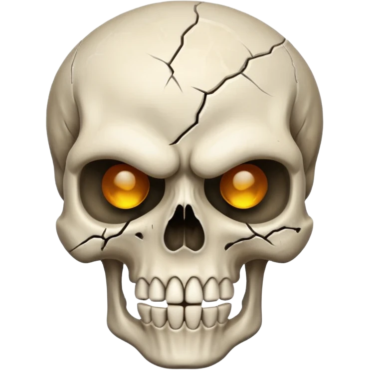 Angry skull emoji