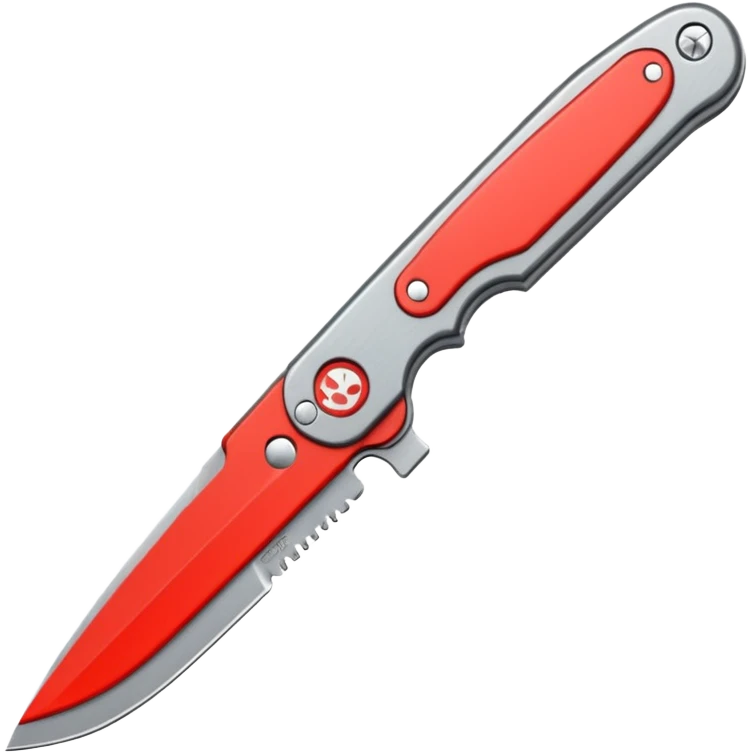 Foldable Pocket Knife gray emoji
