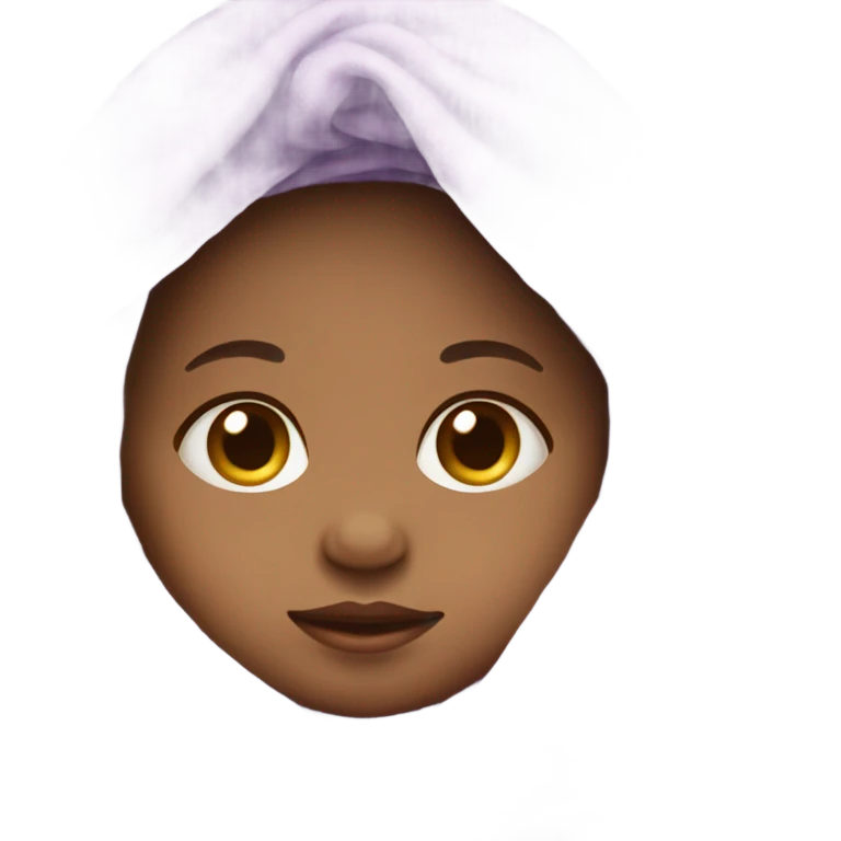 Baby girl wrapped in purple swaddle emoji
