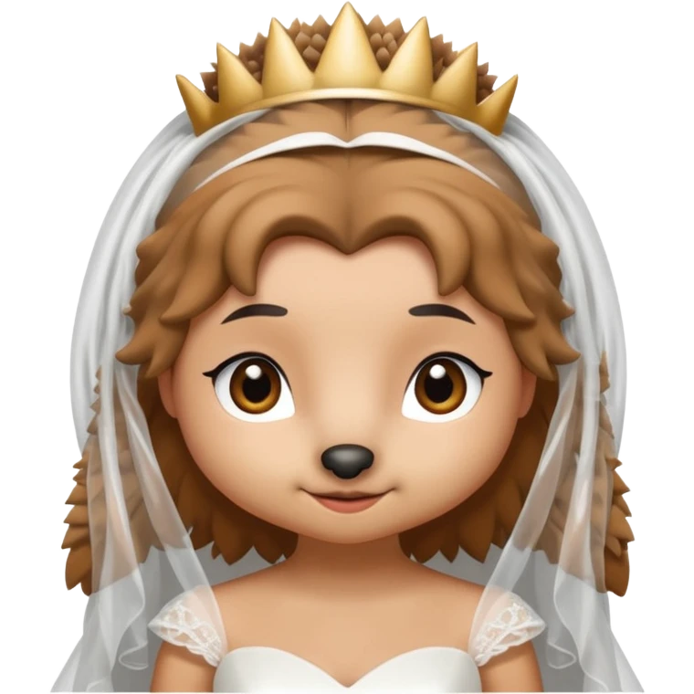 bride hedgehog emoji