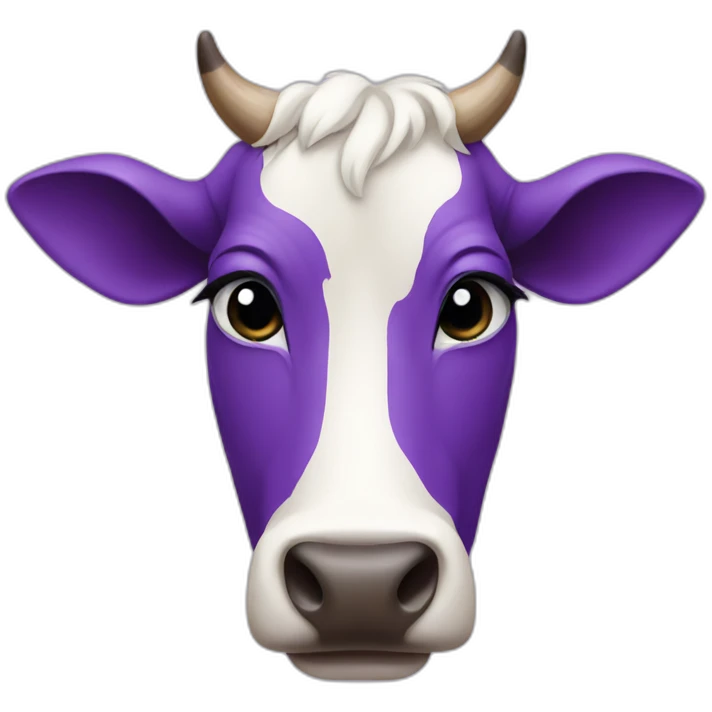 purple cow emoji