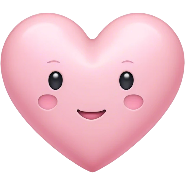 Pastel pink heart emoji