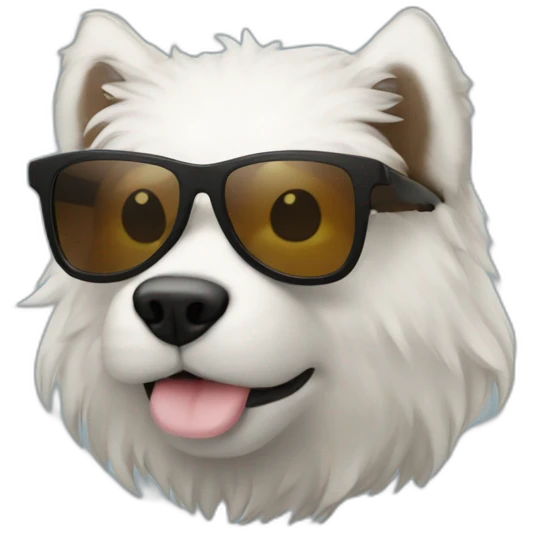 Korgi with sunglasses emoji