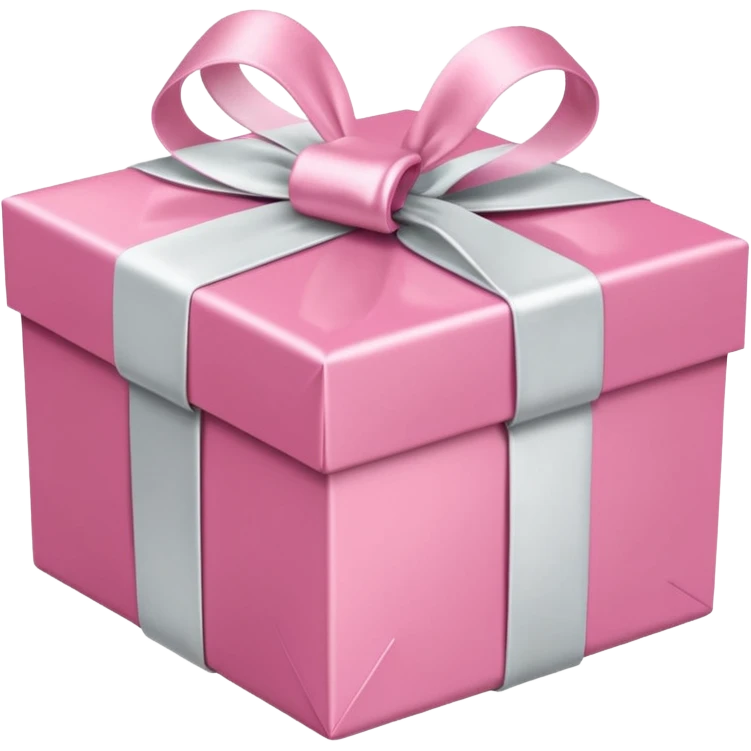pretty pink gift box emoji