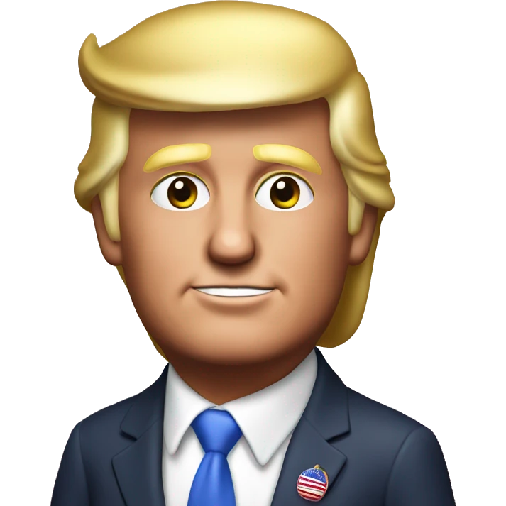 realistic trump decorating a pink christmas tree  emoji
