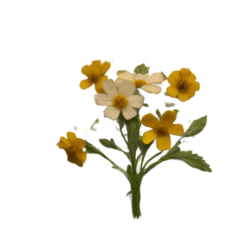 book with some pressed flowers on the pages realistic flowers pressing emoji