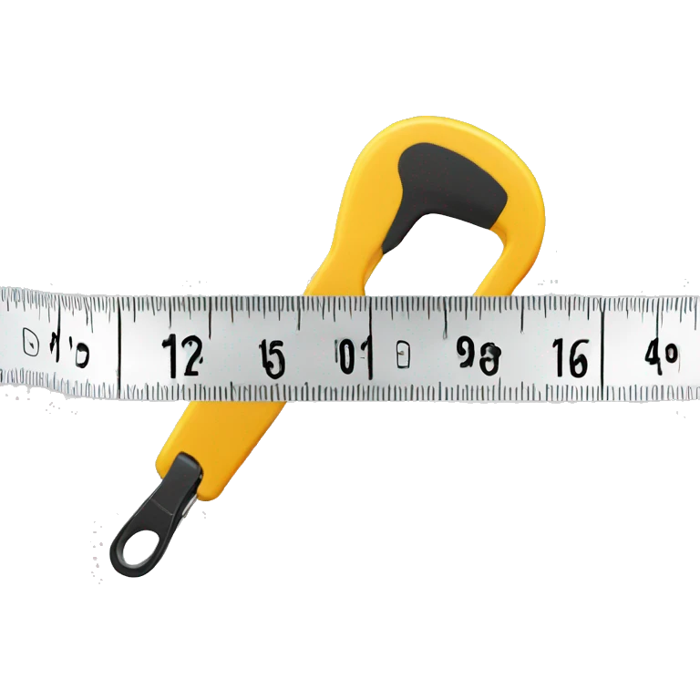 a white measuring tape emoji