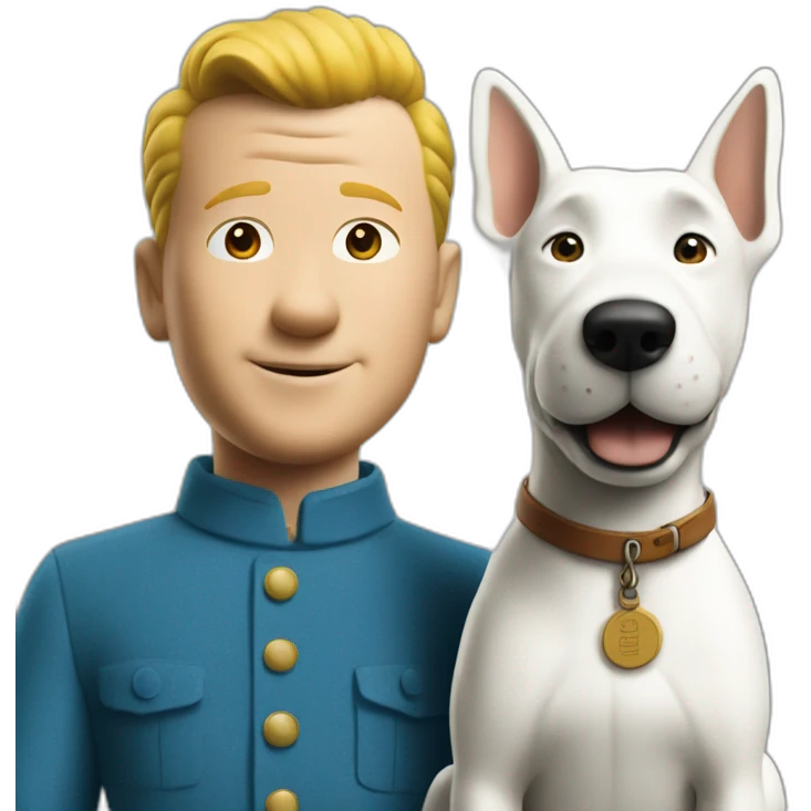 tintin and milou emoji