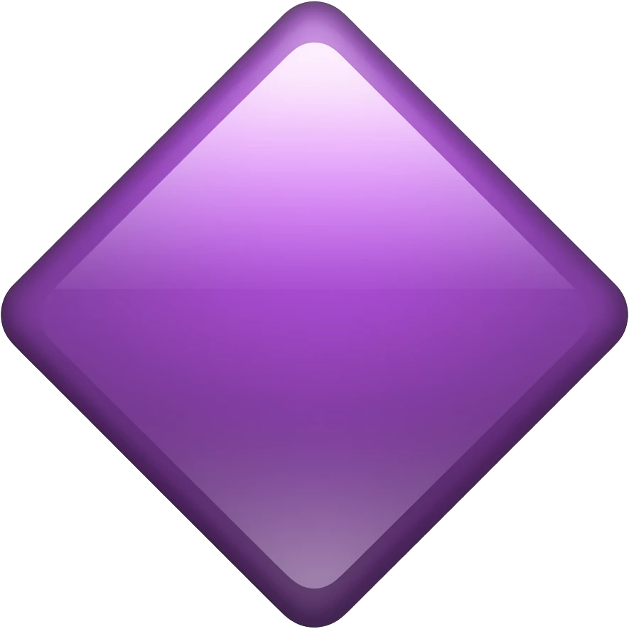 Simple purple diamond like 🔷️ but purple NO TEXTURE JUST PURE PURPLE emoji