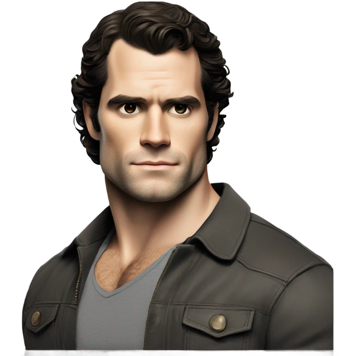 Henry Cavill capturing attention with his fit silhouette and a touch of rugged authenticity emoji