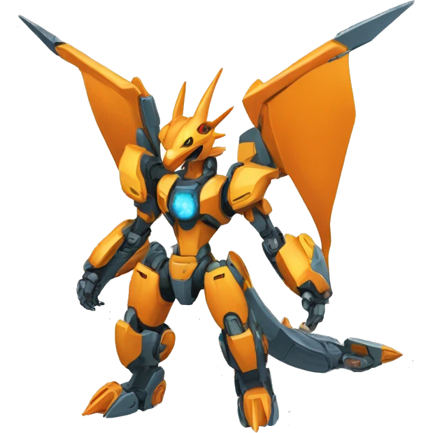 Futuristic Medabot-Charizard-Mecha emoji