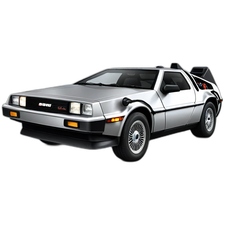 delorean dmc 12 emoji