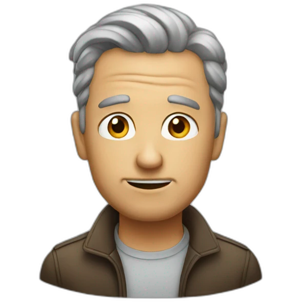 a dumb man emoji