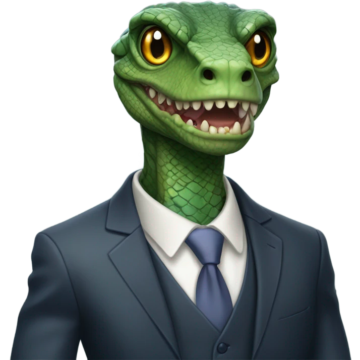 reptilian in suit emoji