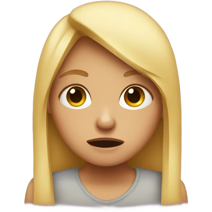 girl crying emoji