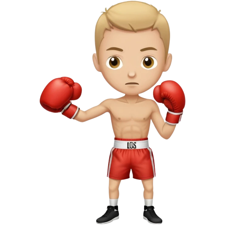 skinny white guy boxing  emoji