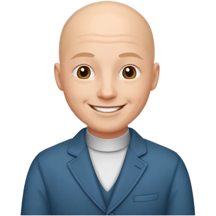 Bald  in nice outfit emoji