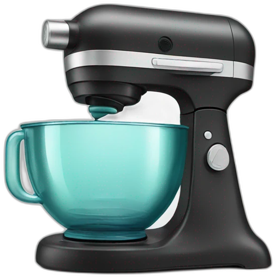 Stand mixer with glass bowl emoji