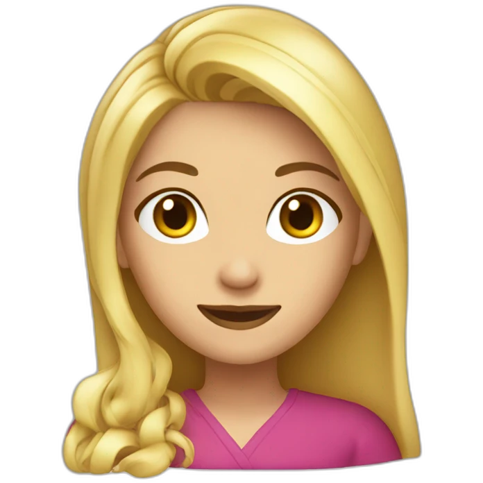 Cocinera rubia emoji