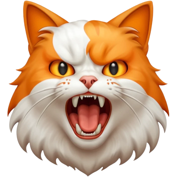 Chat qui crie de toute ses forces emoji