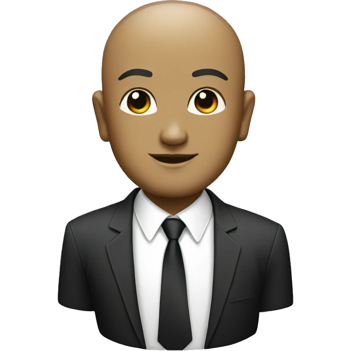 buddha wearing a white shirt and black tie emoji