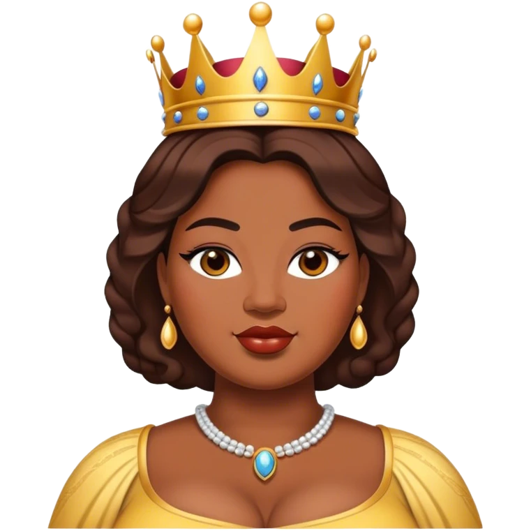 plus size queen beauty emoji