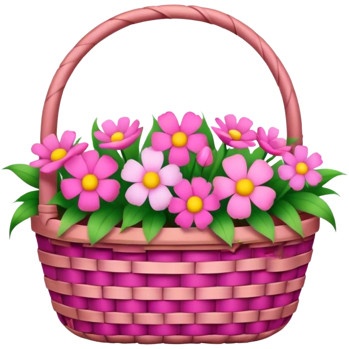 Pink basket emoji