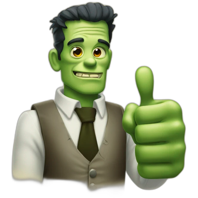 frankenstein thumbs up emoji