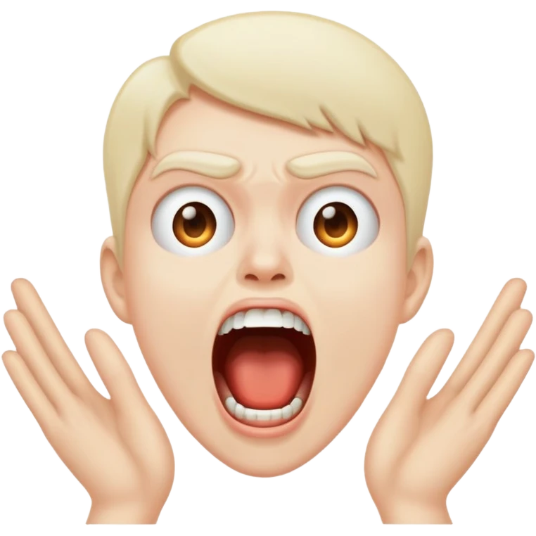Silent scream emoji