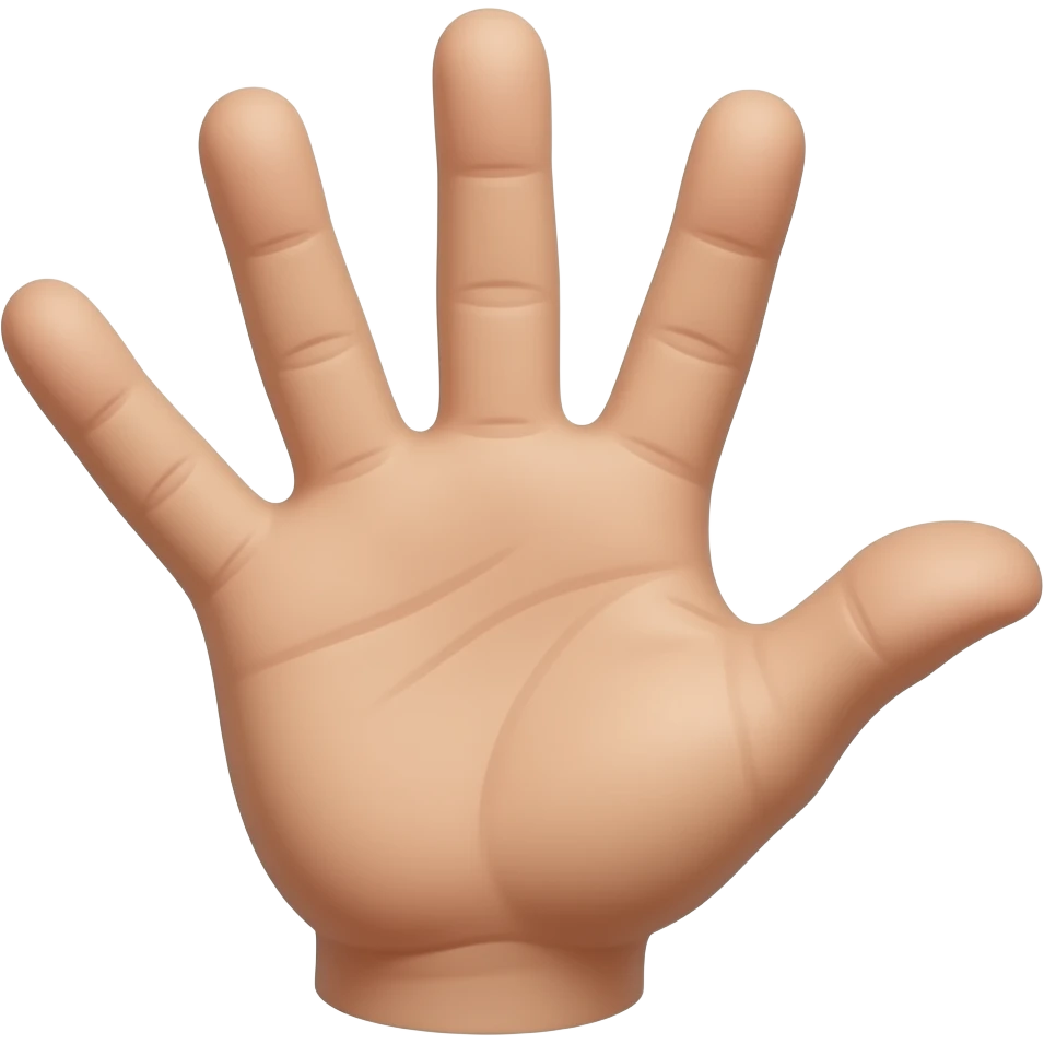 Hand with 6 fingers emoji