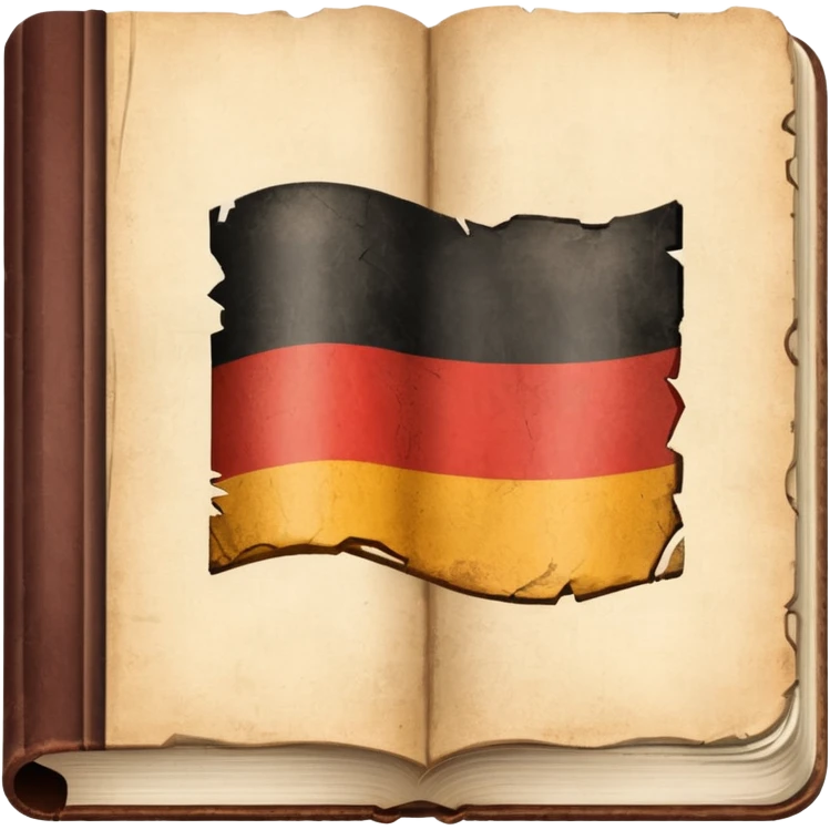 a school textbook with a fragment of Germany on the cover emoji