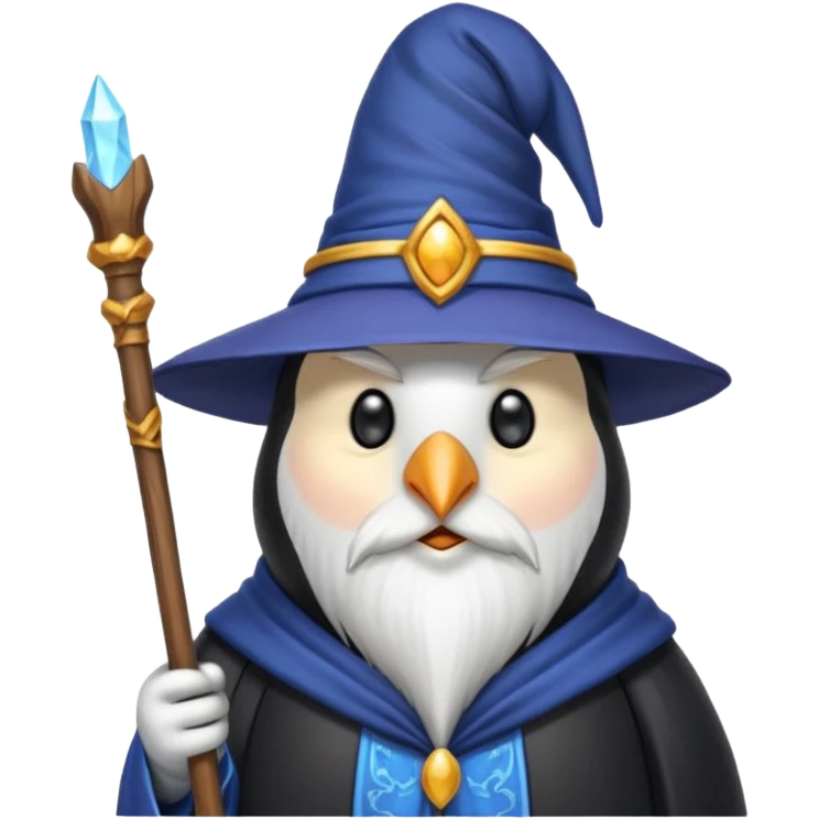 Penguin Wizard emoji
