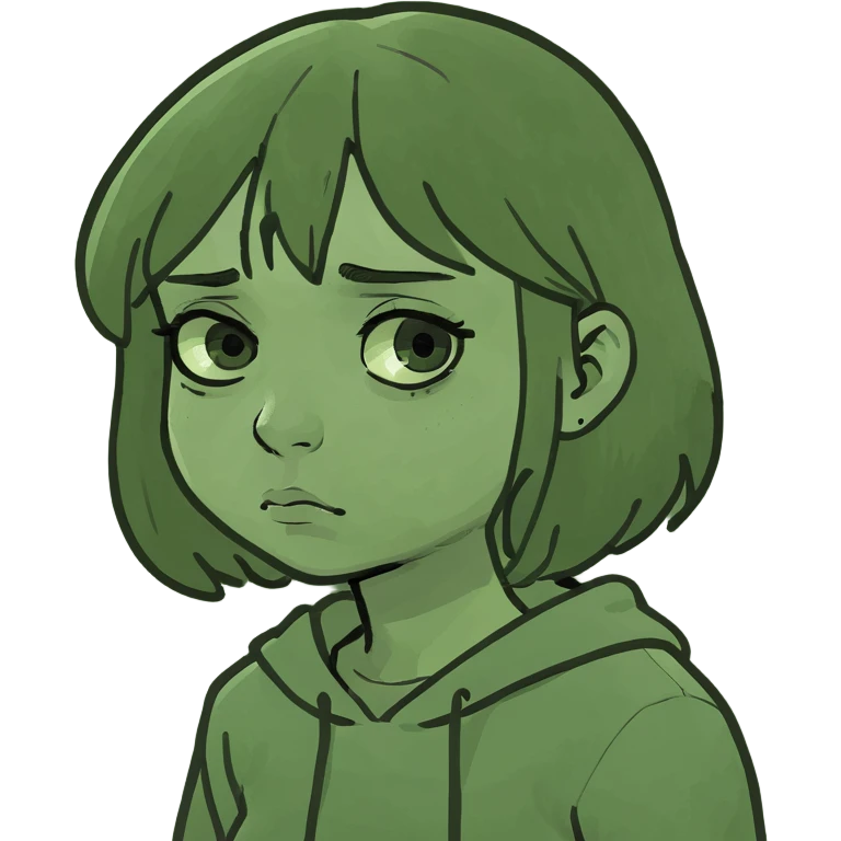 sad girl emoji